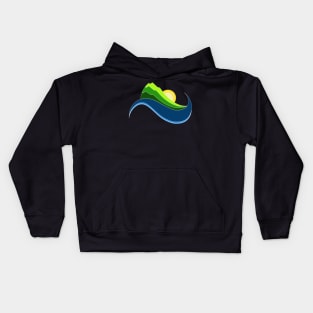 island landscape Kids Hoodie